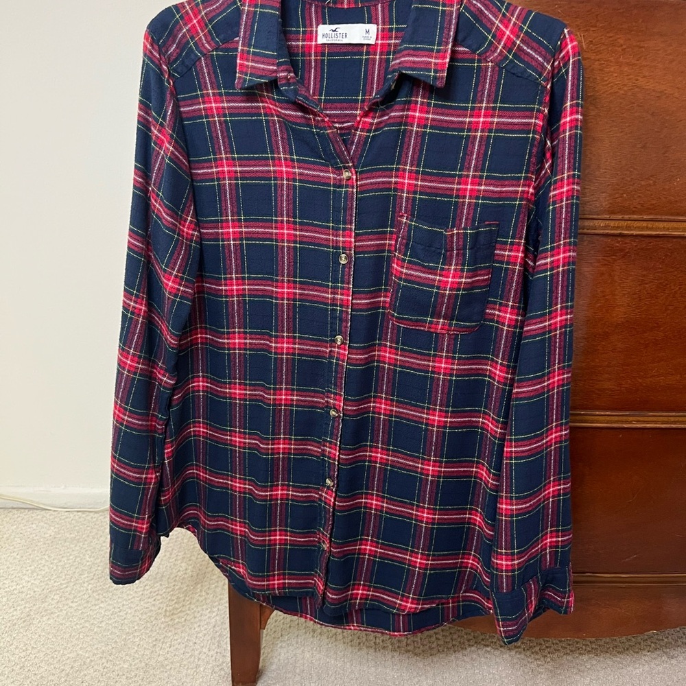 Holister Flannel Button-Up Shirt
